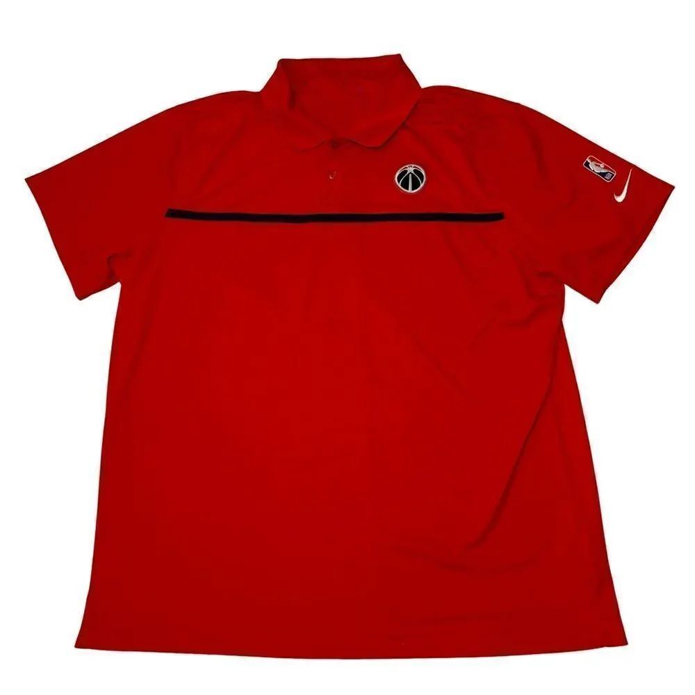 Washington Wizards Nike NBA Authentics Polo Men's Red size XL red